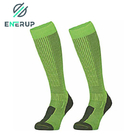 Green Winter Thick Merino Wool Socks Anti Friction Running Socks