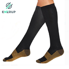 Anti Slip 15-20mmhg Copper Compression Socks For Men Anti Bacterial