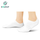 Compression Breathable Copper No Show Socks With Silicone Heel Grip