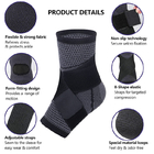 Black Ankle Compression Socks Plantar Fasciitis Compression Sleeve