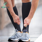 Black Nylon 15-20Mmhg Knee High Compression Socks For Running