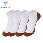 White 90% Bamboo Copper Fit Diabetic Socks Non Binding Cuff