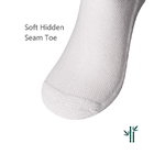 White 2XL Cotton Diabetic Crew Socks Men'S Non Binding Cotton Socks