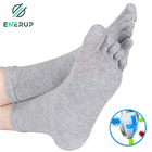 Black Athletic Toe Socks Mens 5 Finger Breathable Cotton Socks