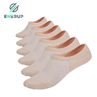 Unisex Moisture Wicking Bamboo Low Cut Socks Ladies Ankle Length Antislip