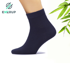 Mens 45-47 Bamboo Ankle Socks With Seamless Toe And Non Binding Top
