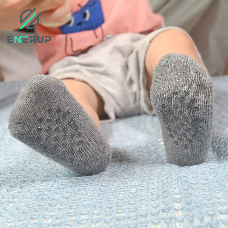 Solid Toddler Grip Socks Childrens Seamless Socks NON SKID