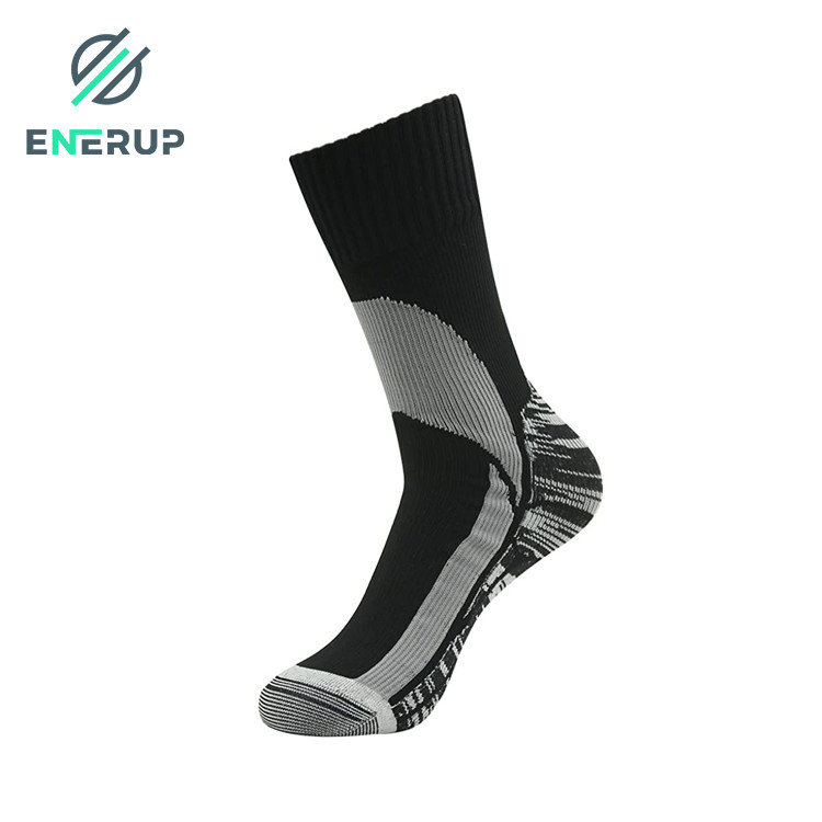Seamless Waterproof Running Socks Breathable Black Cycling Socks