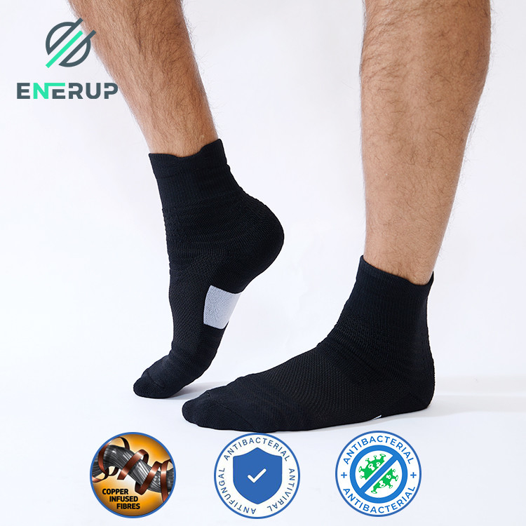 Sport Terry Ankle Compression Socks Infused With Copper Anti Bacterial