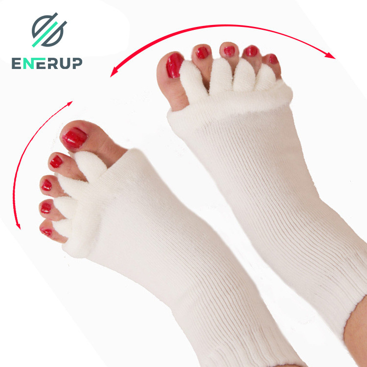 90% Cotton Five Finger Toe Socks 5 Toe Foot Alignment Socks