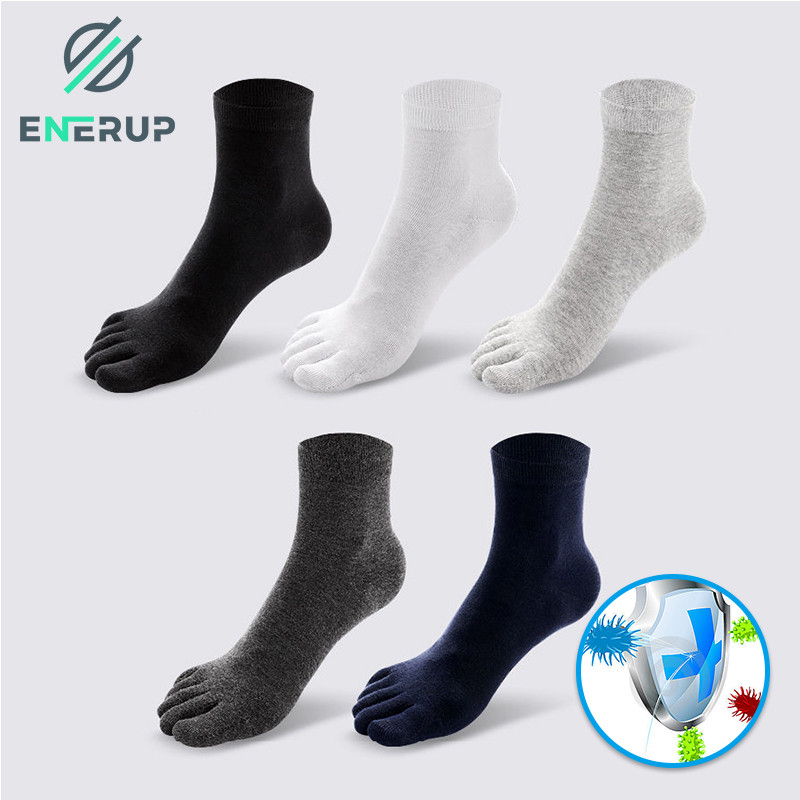 Circulation Five Toe Socks 75% Cotton Copper Toe Socks Custom Made