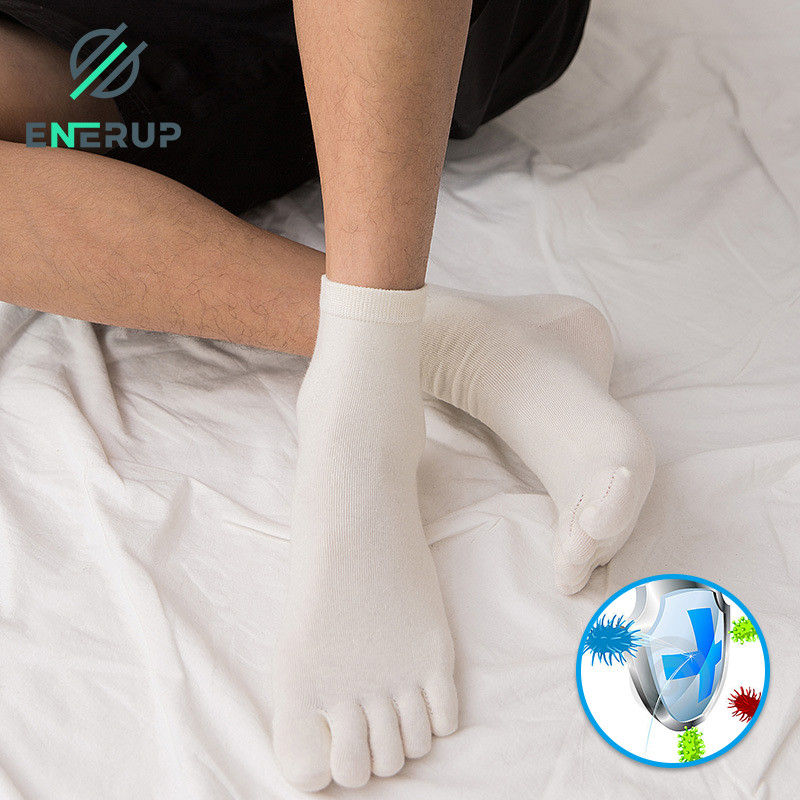 Healthy Five Toe Socks 75% Cotton 22% Polyester Prevent Deformation