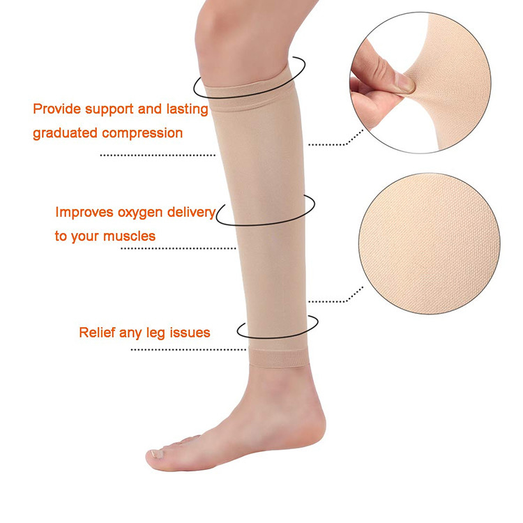 20-30 Mmhg Calf Socks Running Shin Splints Medical Travel Nursing